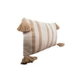 thumbnail image 4 of Joey Striped Dune Tan Cotton Accent Pillow, 14" x 22", 4 of 5