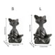 thumbnail image 2 of Jinyi Cat Statue Rat, Whical Cat Buddha, Cat Buddha Cat Statue, Home Outdoor Lawn Zen Cat Reing Pose Scu, 2 of 5