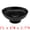 Black, variant on Unique Bargains Fluted Pedestal Bowl for Counter Ribbed Bowl White 6"L x 6"W x 2.7"H