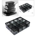thumbnail image 2 of Plastic Screws Storage Box Multi-grid Hardware Box Storage 12 jewelry organizer containers Storage GrIds L, 2 of 9