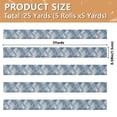 thumbnail image 3 of 5 Rolls Christmas Ribbon 1.5 inch Wide Decorative Ribbon for Gift Wrapping and Holiday Decorations Blue Plaid Pattern, 3 of 7