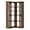 Retro Brown | Half Panel, variant on EuKer 5 Tier Corner Bookcase, L-Shaped Bookshelf with Large Storage Capacity for Living Room, Bedroom, Office (Half Panel, Retro Brown)
