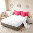 thumbnail image 4 of Manfei Geometric Stripe Full Size Bedding Sets, Contemporary Minimalist Full Size Bed in a Bag, Red Pink, Reversible 7 Pieces, 4 of 6