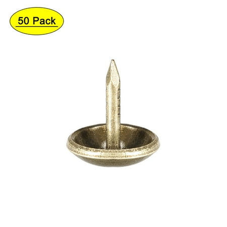 

Uxcell 9mm Dia 10mm Height Bronze Tone Upholstery Nails Tacks 50 Pack