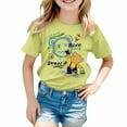 thumbnail image 1 of TZEWGL T-Shirts pour Fille Imprimé Ours Dessin Animé Col Rond Manches Courtes Amples Vêtements pour Bébé Taille 7-8T, 1 of 4