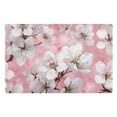 thumbnail image 2 of White Cherry Blossom Doormats Welcome Mats Gate Pads Entryway Outdoor 32" x 20", 2 of 8