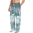 thumbnail image 6 of Logiee Gnome And Red Fox Fishing Print Pajama Pants for Men,Men’s Pajama Bottoms,Mens PJ Pants with Pockets & Button Fly-X-Large, 6 of 6