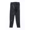 thumbnail image 1 of ABPHQTO Leggings negros de motociclista de PU con empalme para mujer, 1 of 5