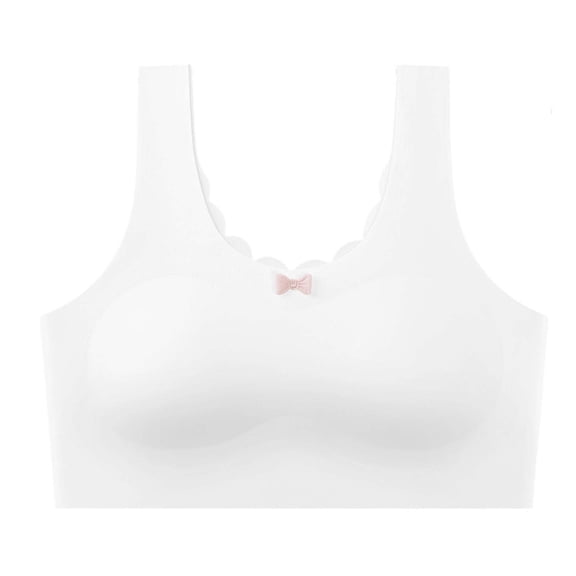 ZACPNCV Girls Training Bra 12-15 Years Old Thin Lightly Padded Soft Stretchy Breathable Comfort Teen Everyday Wear