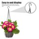 thumbnail image 2 of Metal Hanging Planter Basket with Chain for Balcony and Indoor Plants Round Wire Flower Pot Holder for Outdoor Garden Decor, 2 of 4