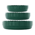 thumbnail image 2 of Almencla 15 Pcs Plateaux Ronds pour Plantes Soucoupes pour Cour Intérieure Extérieure Vert, 2 of 8