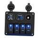 thumbnail image 4 of 4 Panel de interruptor de Balancín de Pandillas, Caja de Interruptor de Balancín a Prueba de Agua A Prueba de Agua, Voltímetro LED + 2 Cargador USB + Encendedor de Cigarrillos, 4 of 7