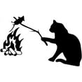 thumbnail image 1 of Car Sticker, Cat Vinyl Car Sticker Reflective Car Body Decal Waterproof Vinyl Graphic Sticker Decal Decor, Black, 1 of 5