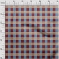 thumbnail image 2 of oneOone Polyester Lycra Grayish Blue Fabric Gingham Check Quilting Supplies Print Sewing Fabric By The Yard 56 Inch Wide, 2 of 4