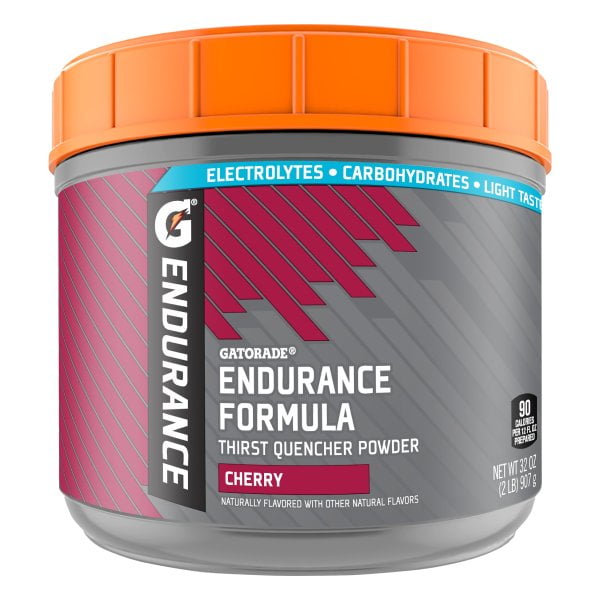Gatorade Endurance Formula Cherry Powder 32 Ounce Plastic Jar
