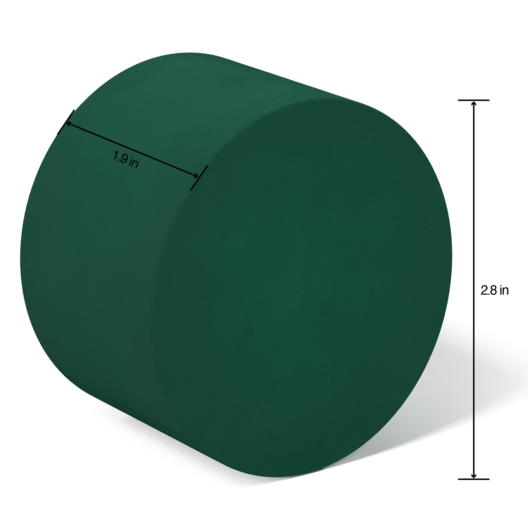 FloraCraft Artesia WetFōM Disc, 1.9 in x 2.8 in, Green, 2 Pieces – Floral Arranging Supply