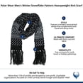 thumbnail image 3 of Polar Wear Winter Snowflake Pattern Heavyweight Knit Scarf (Men), 3 of 3