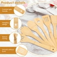 thumbnail image 4 of 7 Pcs Cooking Utensil Set with Bamboo Organizer Creative Kitchen Utensil Set Practical Kitchen Cooking Tool for Nonstick Cookware and Pan, 4 of 11