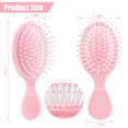 thumbnail image 4 of Mini Wet Hair Brush 2 Pack, Easter Basket Stuffers for Teen Girl, Gifts for Girls Toddler Kid Women, Travel Small Hair Brush, Bachelorette Party Favor Bridesmaid Gift Stocking Stuffer (Pink), 4 of 4