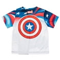 thumbnail image 4 of Monster Jam Marvel's Monster Trucks Captain America Athletic T-Shirt Toddler to Big Kid, 4 of 5