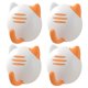thumbnail image 1 of 4 ganchos de pared para toallas de baño, multiusos, para colgar en la pared. Naranja, 1 of 7