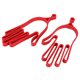 thumbnail image 2 of MAGT Camillas de Guantes de Golf, 2 Piezas de plástico Duradero Rojo Guantes de Golf Camilla de Guantes de Golf Colgador para Deportes al Aire Libre, 2 of 5