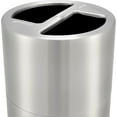 thumbnail image 5 of Round Multi-Stream Recycling Can, 25 Gallon Total, Satin Aluminum, 5 of 6