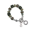 thumbnail image 1 of Silvertone Infinity Rope Fall Crystal Bead Charm Bracelet, 1 of 1
