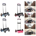 thumbnail image 2 of Backpack Trolley with Telescopic Handle 6 Wheels Hand Truck Foldable Trolley Cart for Luggage Backpack, 2 of 9