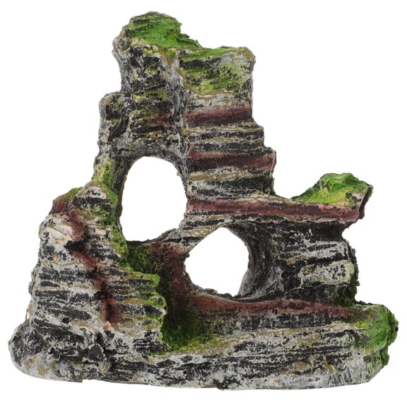 OFFIGAM Assorted Color Resin Rockery Statue for Fish Tank Natural Aquarium Decor