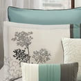 thumbnail image 3 of Riverbrook Home 8pc Comforter Set, Queen, Soft Teal, Emilie, Embroidered & Pieced, Polyfil, 3 of 5