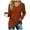 Brick Red, variant on TJAZFJPA Off Shoulder Sweater Women's Solid Color Knit Sweater V Neck Long Sleeve Sweater for Women Cozy Sweaters for Women Fuzzy Fall Sweaters for Women 2024 V Neck