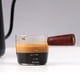 thumbnail image 2 of Taza medidora de vidrio, jarra de leche de vidrio, mango de madera, escala transparente, tazas medidoras de onzas Caños dobles, 2 of 9