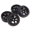 thumbnail image 1 of 4 Piezas de Neumáticos de Goma en Neumáticos de Carretera Adecuados para 1:10 HSP HPI Car Parts Hugo  Neumático RC, 1 of 6
