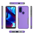 thumbnail image 7 of For Motorola Moto G pure/ G Power (2022) Case, 2 in 1 Hard PC Phone Case for Moto G pure/ G Power（2022）, Takfox Rubber & Rugged Shockproof Full Body Protection Case Cover,Purple, 7 of 7