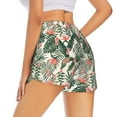 thumbnail image 3 of Vsdgher Palm Trees and Tropical Print Women's Running Double Layer Shorts High Waisted with Pockets Elastic Yoga Workout Athletic Gym Sports, 3 of 8