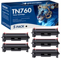 MICOTONER TN760 TN730 Toner Cartridge Compatible for Brother TN-760 TN-730 TN730 TN 760 DCP-L2550DW HL-L2350DW HL-L2390DW MFC-L2710DW MFC-L2750DW Printer Replacement (Black 5-Pack)