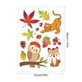 thumbnail image 3 of Fall Window Clings, Thanksgiving Animal Maple Leaf Static Glass Stickers, Reusable Double Sided Pvc Decals for Glass Door Home Decor B, 3 of 6