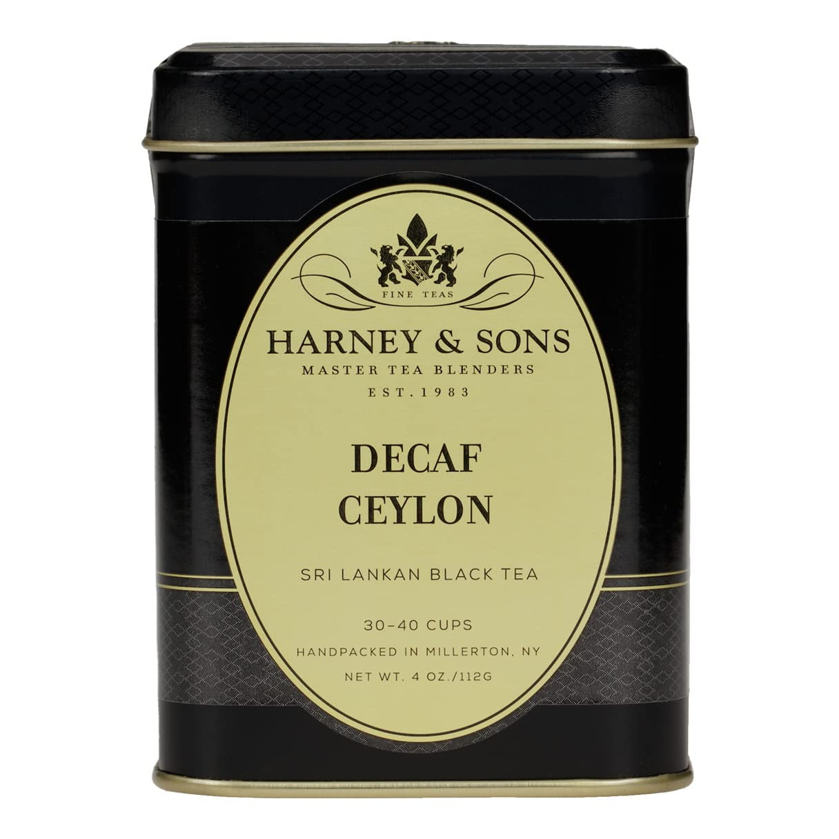 Harney & Sons Decaffeinated Earl Grey Tea, Loose Leaf 4 ounce tin