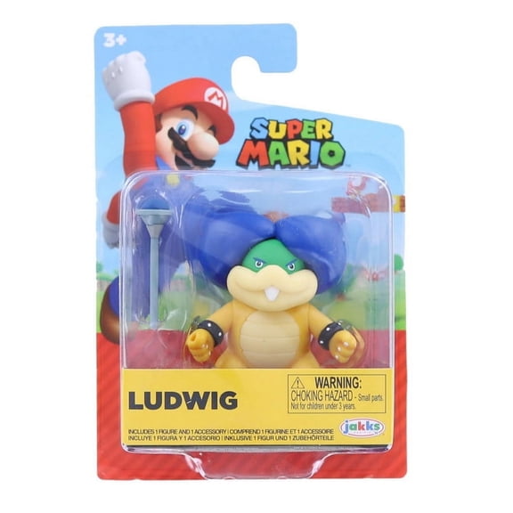 Jakks Pacific Super Mario Wave 31 Ludwig Von Koopa 2.5-Inch Mini Figure
