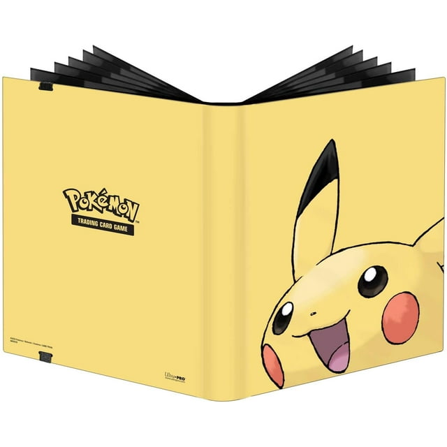 Ultra PRO - 2025 Pikachu 9 Pocket PRO Binder for Pokémon Cards & Standard Size Cards, Holds up to 360 Cards in Ultra PRO 9 Pocket Pages