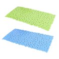 thumbnail image 3 of Cateissary Rectángulo Alfombrillas de ducha Antideslizante PVC Piedra Baño Alfombra Ventosa Larga Cocina Baño Almohadilla para pies Juegos de accesorios de baño verde Cateissary JJ19046-04, 3 of 6