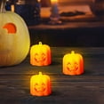 thumbnail image 6 of Up to 65% off Halloween Decor Candles for Home LED Light Emitting Night Light Halloween Pumpkin Lights Ghost Festival Decoration Props Ghost Festival Dress Up Props Electronic Candle Lights, 6 of 9