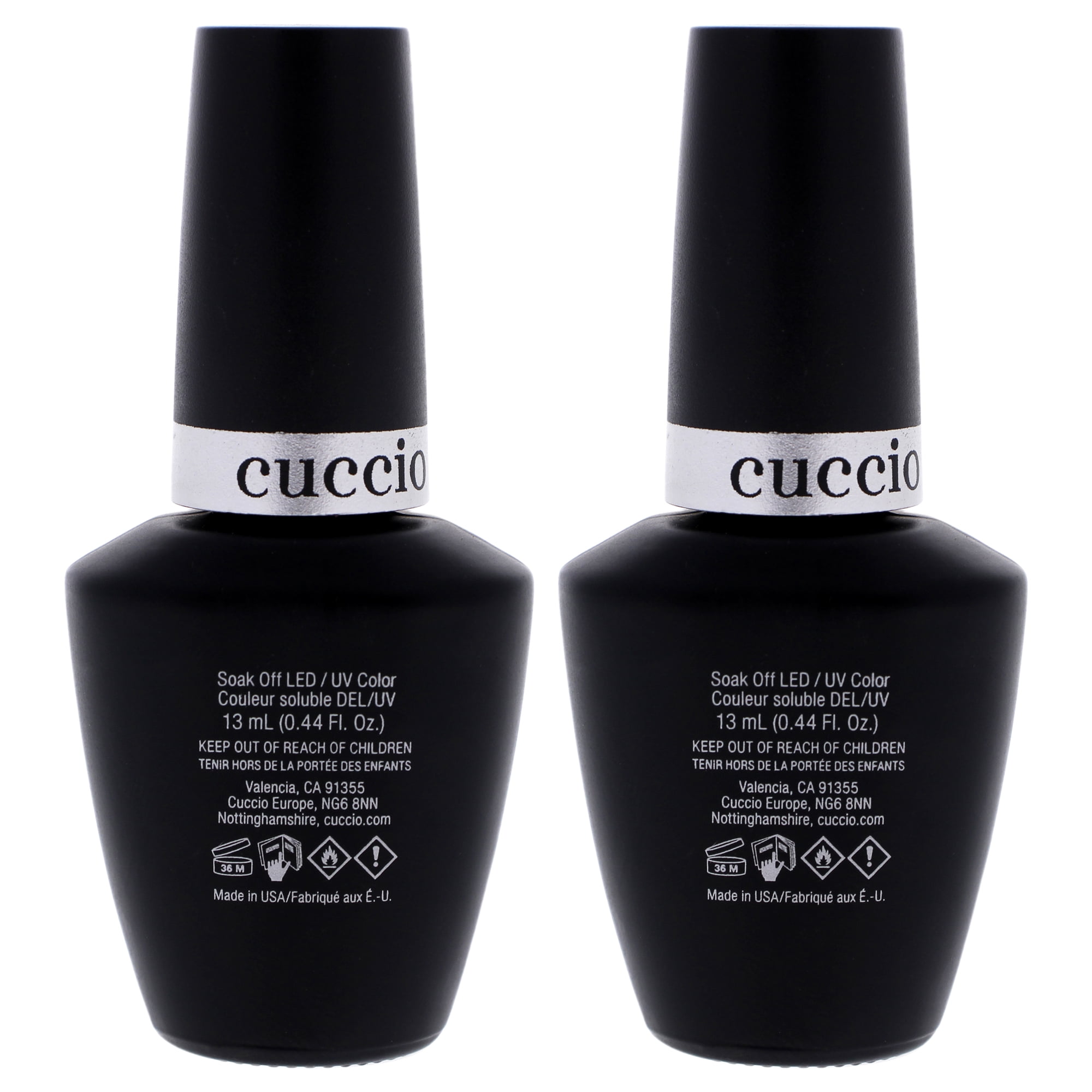 Veener Soak Off Gel - Positivity by Cuccio Colour for Women - 0.44 oz Nail Polish - Pack of 2