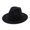 black, variant on DEBGFS Fedora Vintage Solid Color Felt Wide Brim Bowler Fedora Hat Winter Floppy Women Cap,black