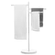 thumbnail image 1 of Soporte para toallas de baño de metal blanco mate de 40 pulgadas de alto con 3 barras giratorias, soporte para toallas de secado, 1 of 7