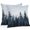 CornFlowerBlue, variant on Forest Outdoor Pillow Covers, Waterproof Decorative Throw Pillowcases Set of 2, Dark Blue Fall Bird Vintage Farmhouse Tree Couch Cushion Cases with Zipper for Outside Patio Garden Sofa 24"x24"