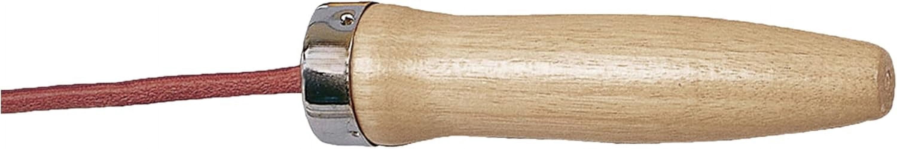Champion Sports Leather Ball Bearing Jump Rope with Wood Handles, 8.5-Feet, Brown (Single)