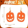 thumbnail image 4 of DESIGNICE Halloween Earrings,Pumpkin Halloween Jewelry,Alloy Lasting Color Retention Fall Earrings,Style5, 4 of 7
