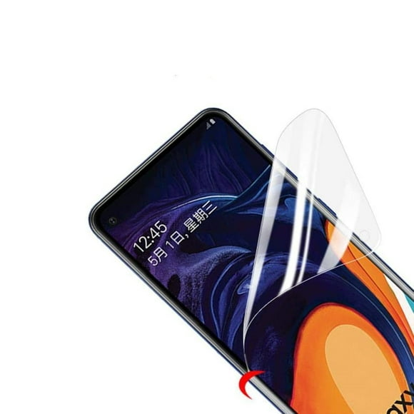 3 PCs protective film compatible with Samsung A10 film, bubble-free clear HD soft TPU screen protector